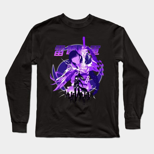 The Best Raiden Shogun Long Sleeve T-Shirt by K Vision TM